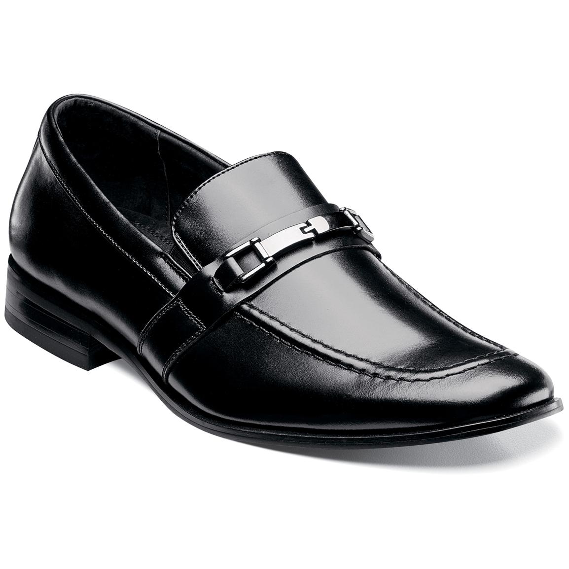Men's Stacy Adams® Walbridge Dress Loafers, Black - 294134, Dress Shoes ...