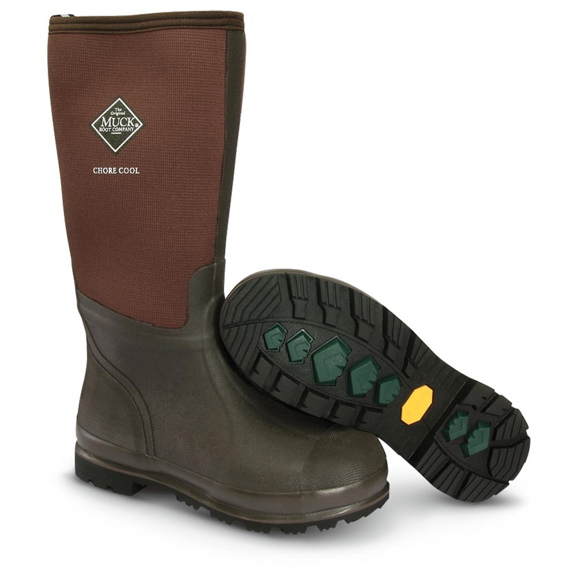 Men's Muck Boot Company Chore Cool High Work Boots, Brown - 294208 ...