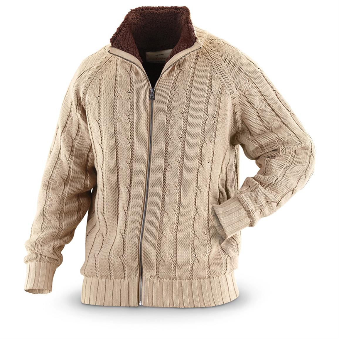 Weatherproof® Vintage Full-zip Cable-knit Sweater Jacket - 296559 ...