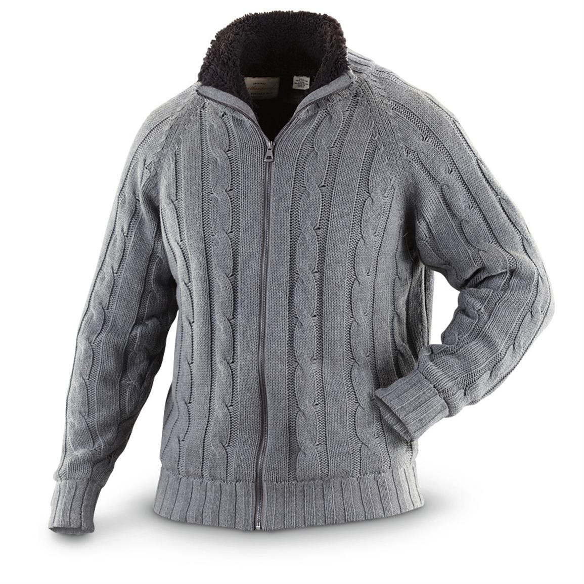 Weatherproof® Vintage Full-zip Cable-knit Sweater Jacket - 296559 ...