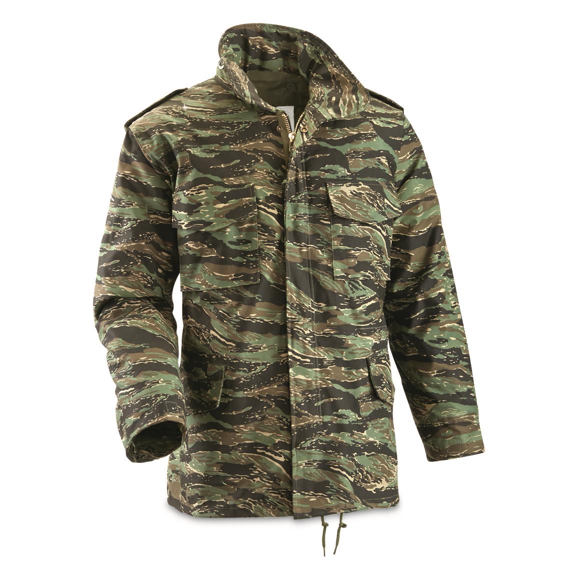 Fox Outdoor M65 Field Jacket with Liner, Tiger Stripe