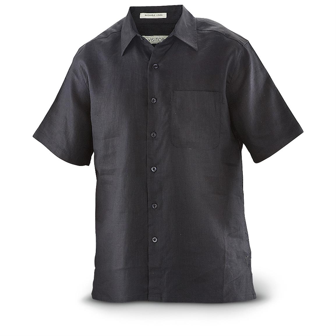 Visitor® Short-sleeved Linen Shirt - 296957, Shirts & Polos at ...
