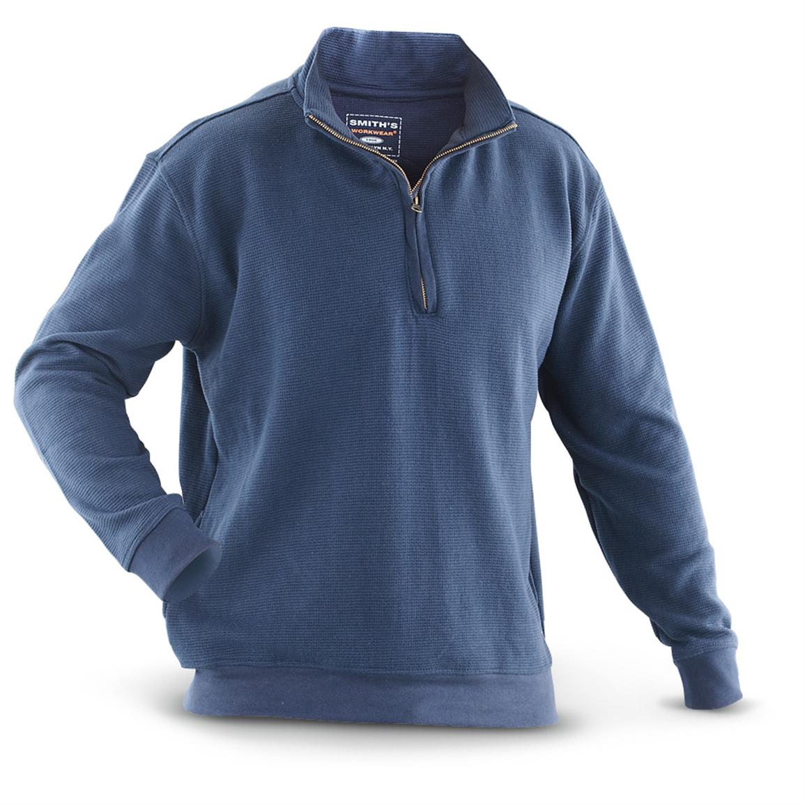 Smith's® 1/4-zip Heavy Thermal Shirt - 297316, Shirts at Sportsman's Guide