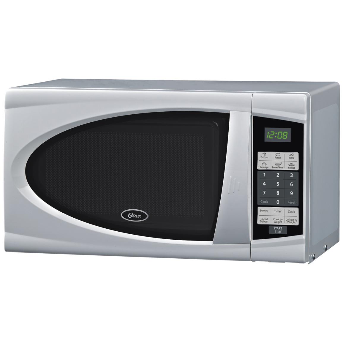 Oster 0 7 Cu Ft Digital Microwave Oven White 297402 Kitchen