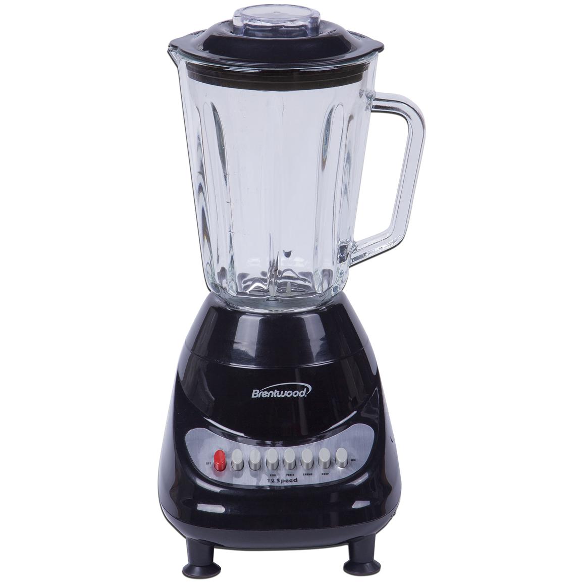 12speed Blender with Glass Jar, Black 297424, Kitchen Appliances at