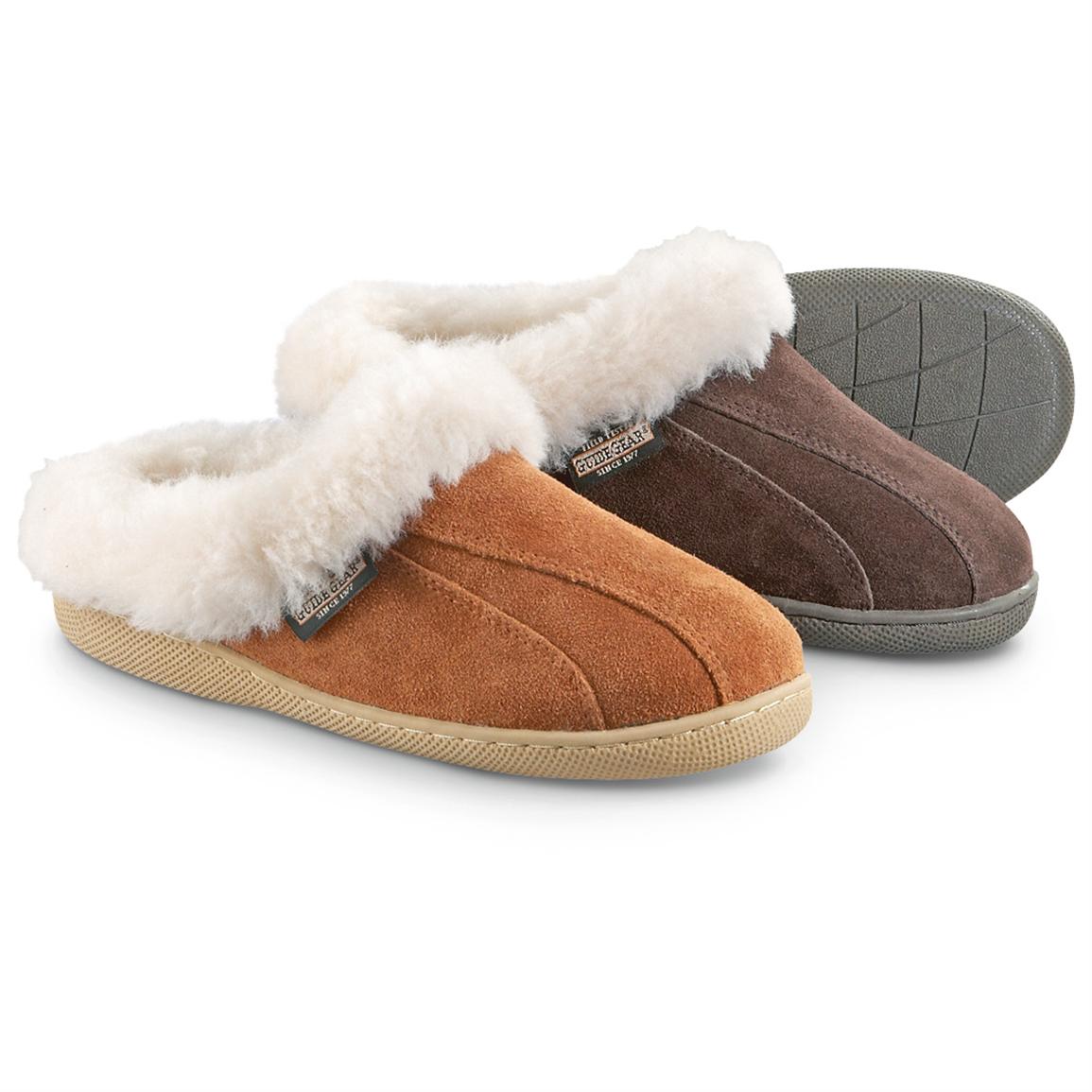 Women's Guide Gear® Shearling Clogs - 297707, Slippers at Sportsman's Guide