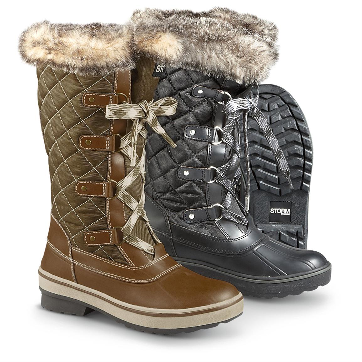 padded winter boots