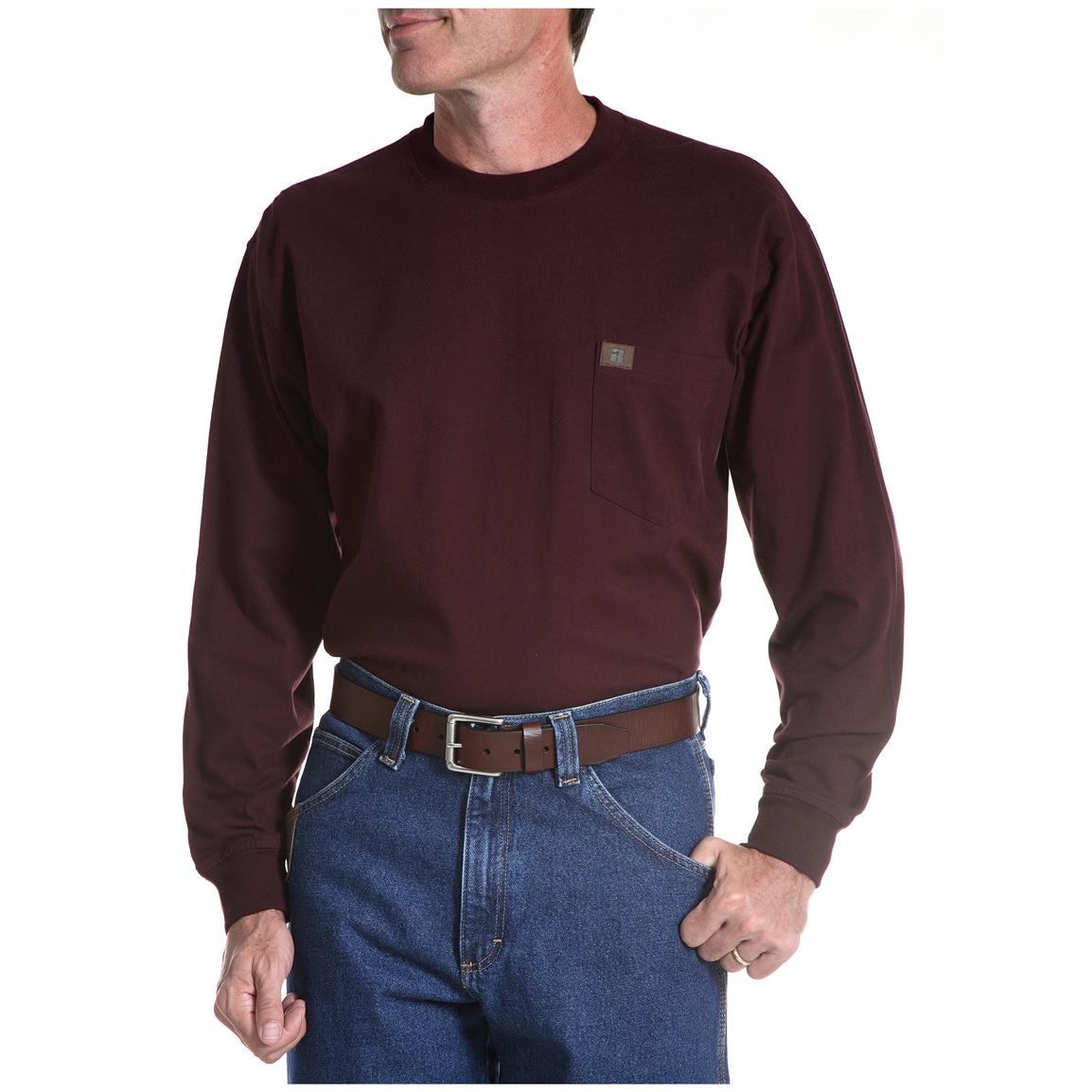 Men's Riggs Workwear® by Wrangler® Long-sleeved Pocket T-shirt - 299487 ...