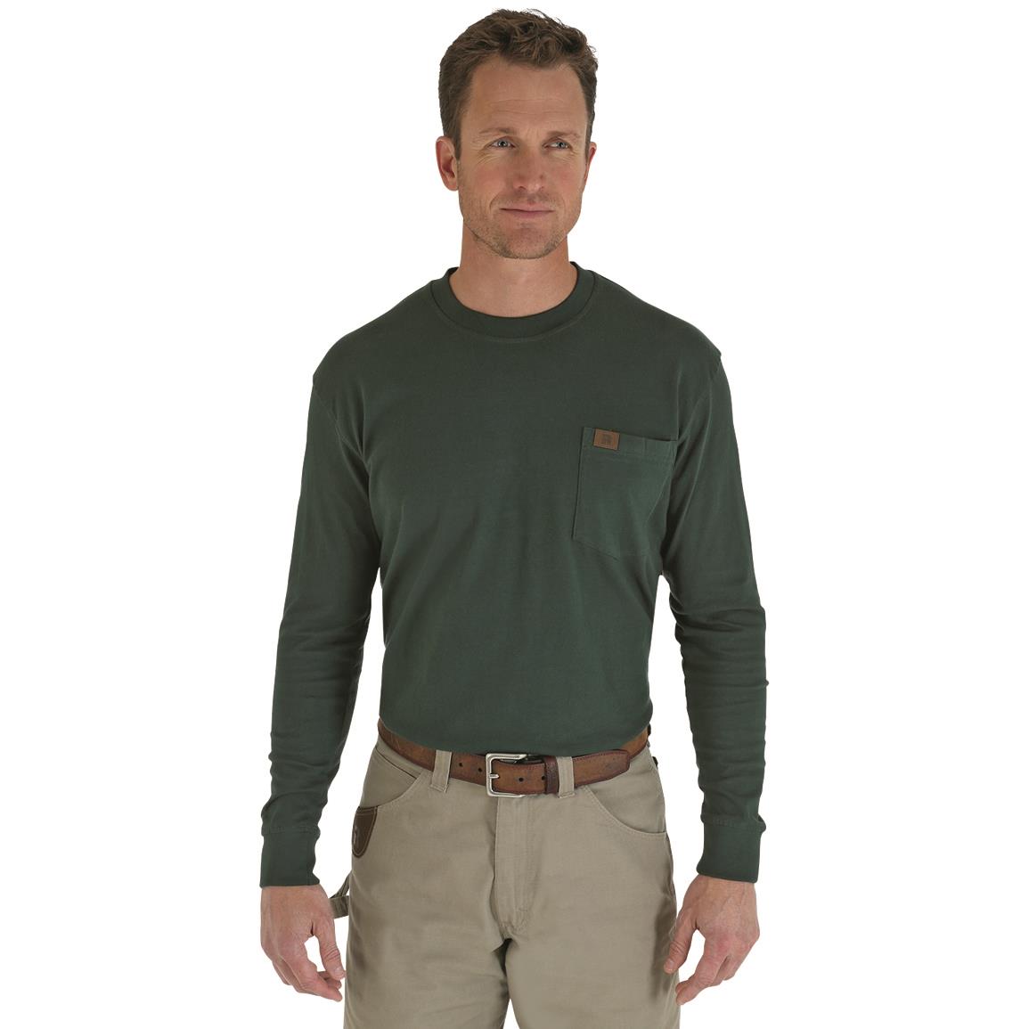 Download Wrangler RIGGS Workwear Men's Long Sleeve Pocket Shirt ...