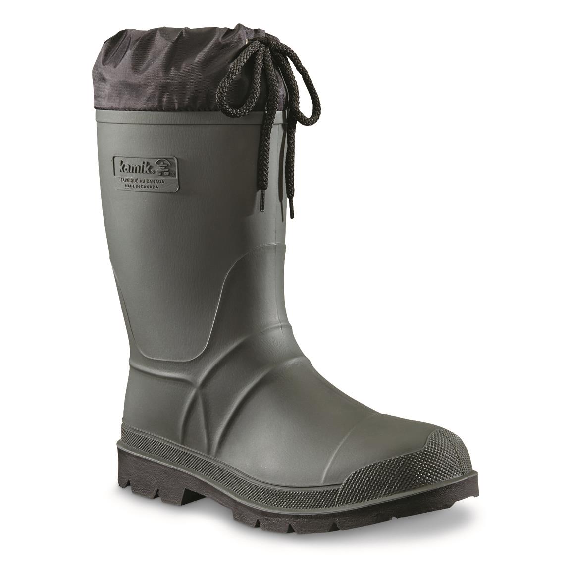 kamik lined rubber boots