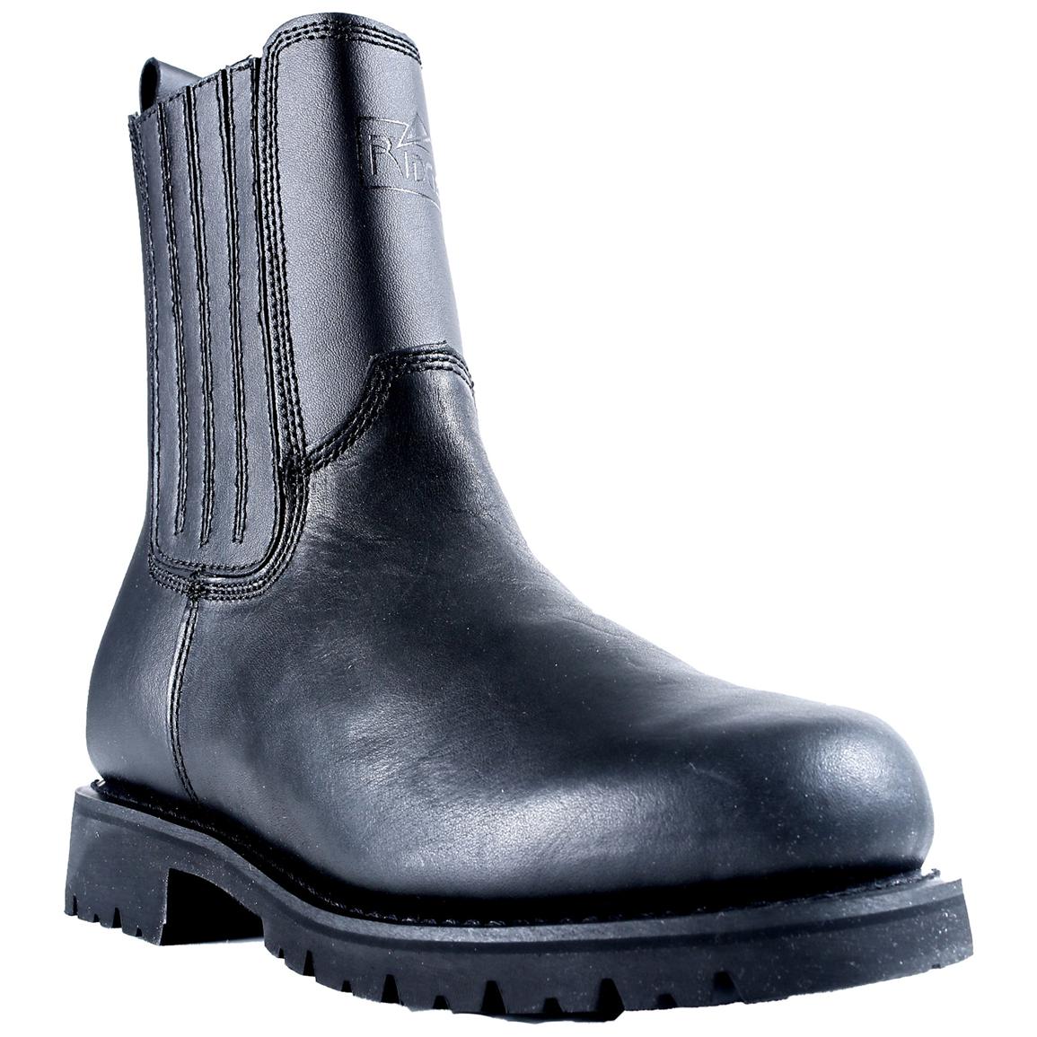 side zip motorcycle boots