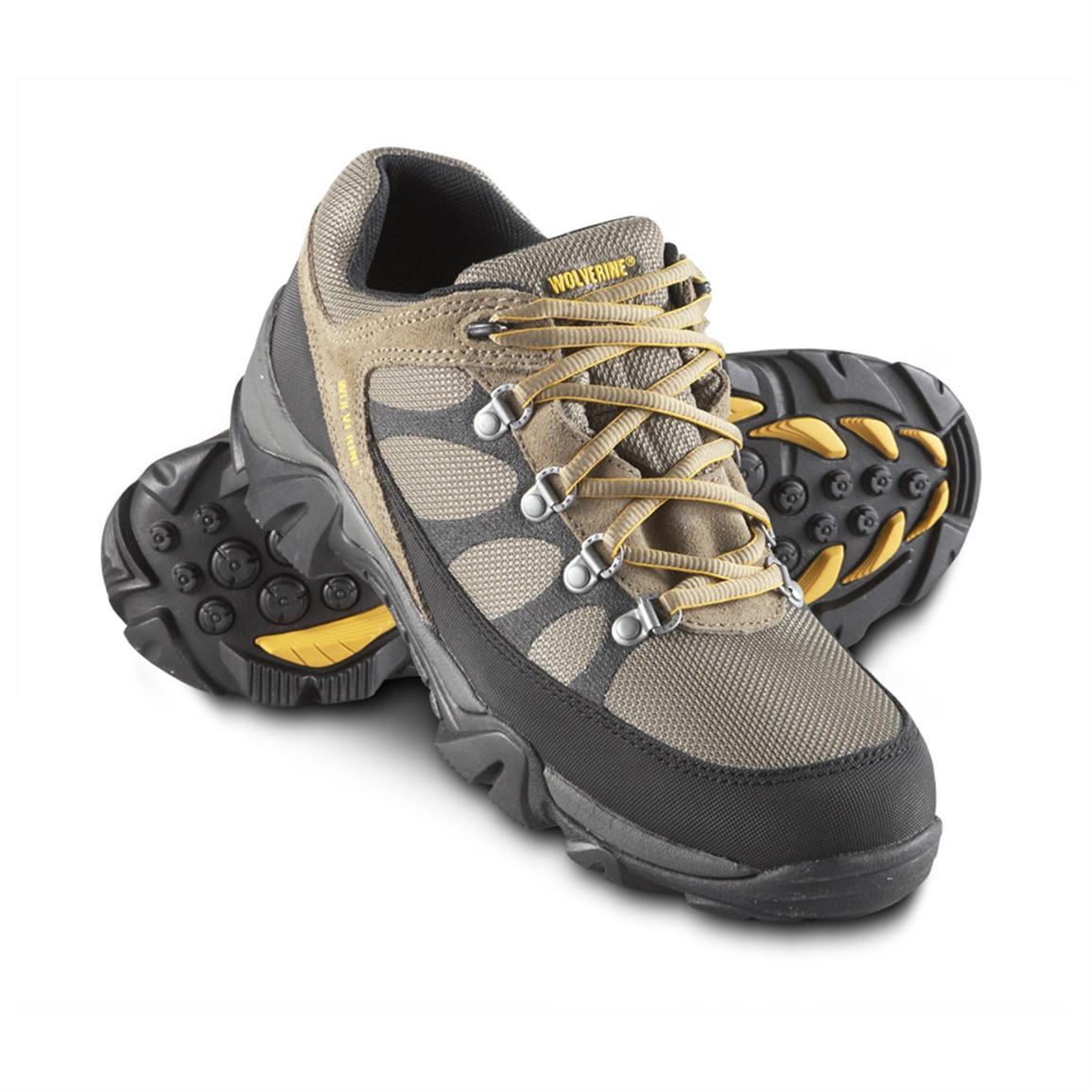 Men's Wolverine Trivor Low Waterproof Hiking Shoes, Gray - 300793 ...