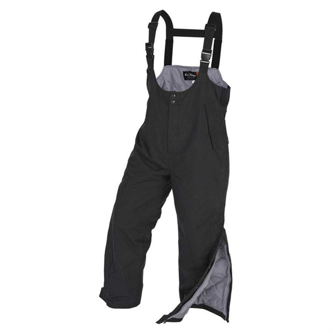 Onyx ArcticShield Cold Weather Waterproof Bib Overalls, Black - 302326 ...