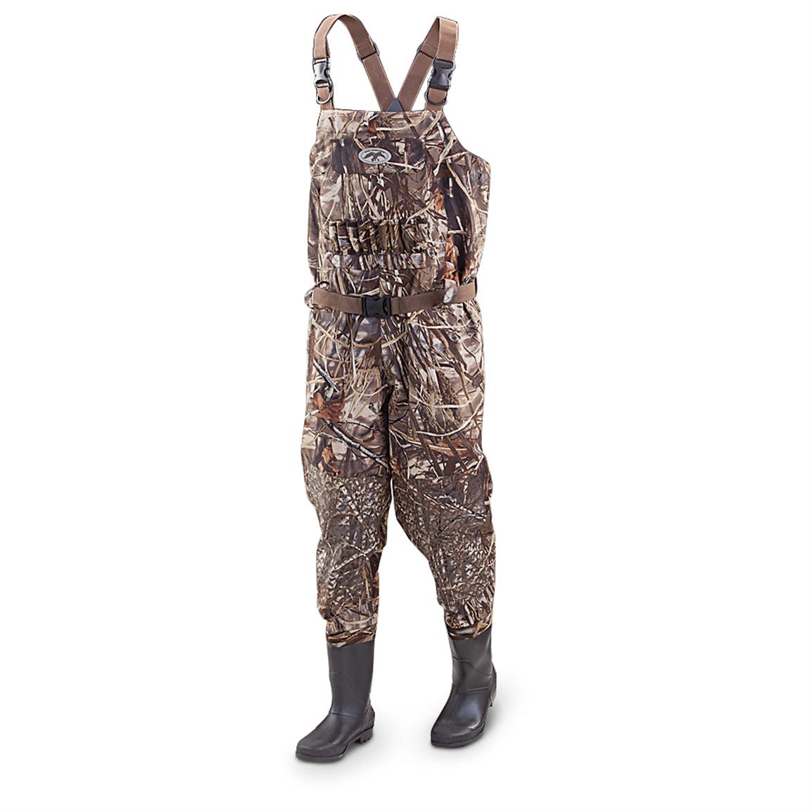 Duck Commander® Breathable Deluxe Full Foot Chest Waders, Realtree Max ...