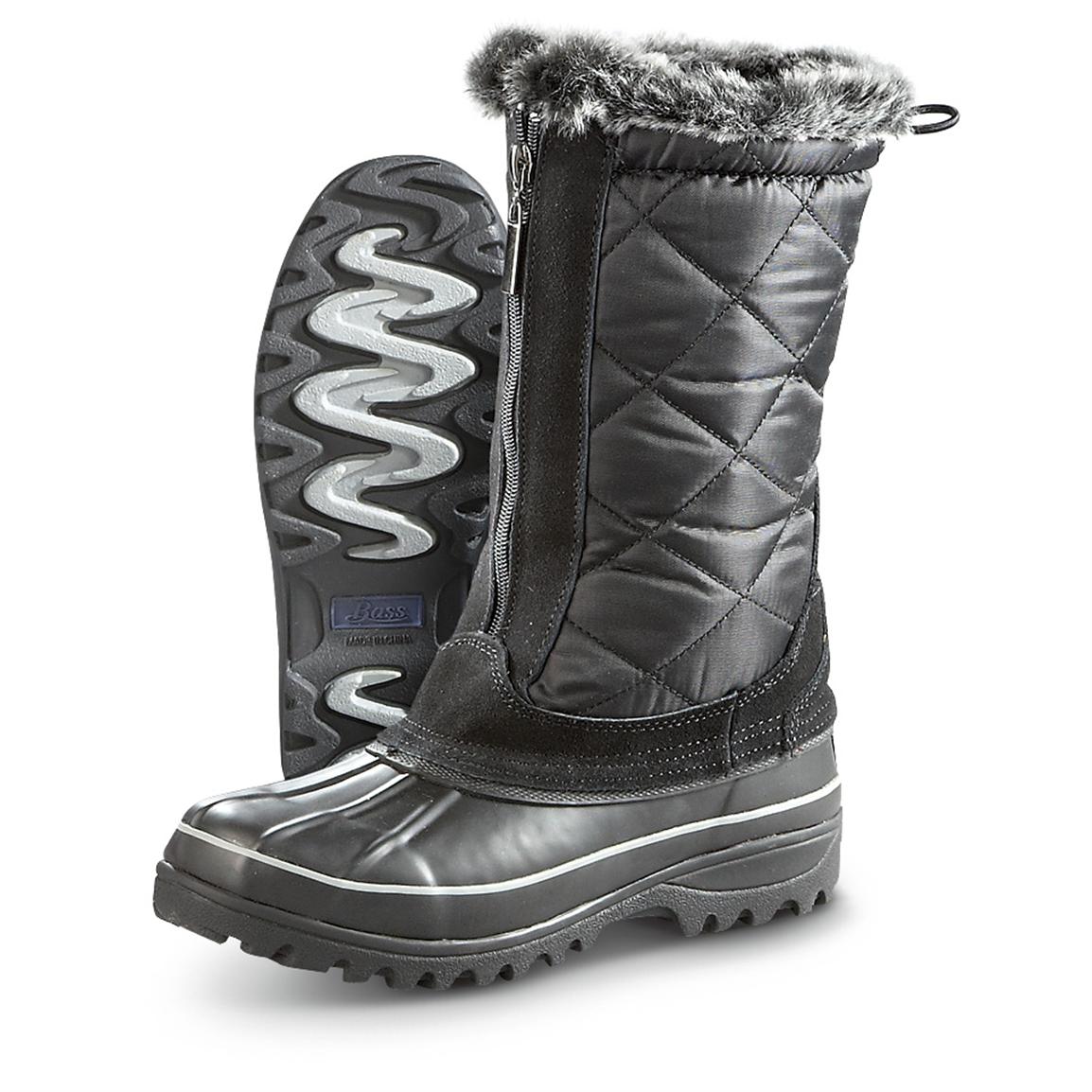 Women's Bass® Finny Boots, Black - 303637, Winter & Snow Boots at ...