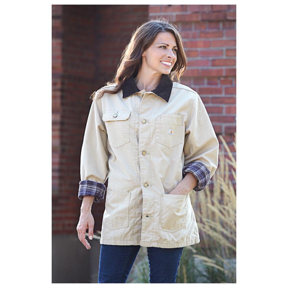Women s Carhartt  Flannel  lined Chore Coat  303710 