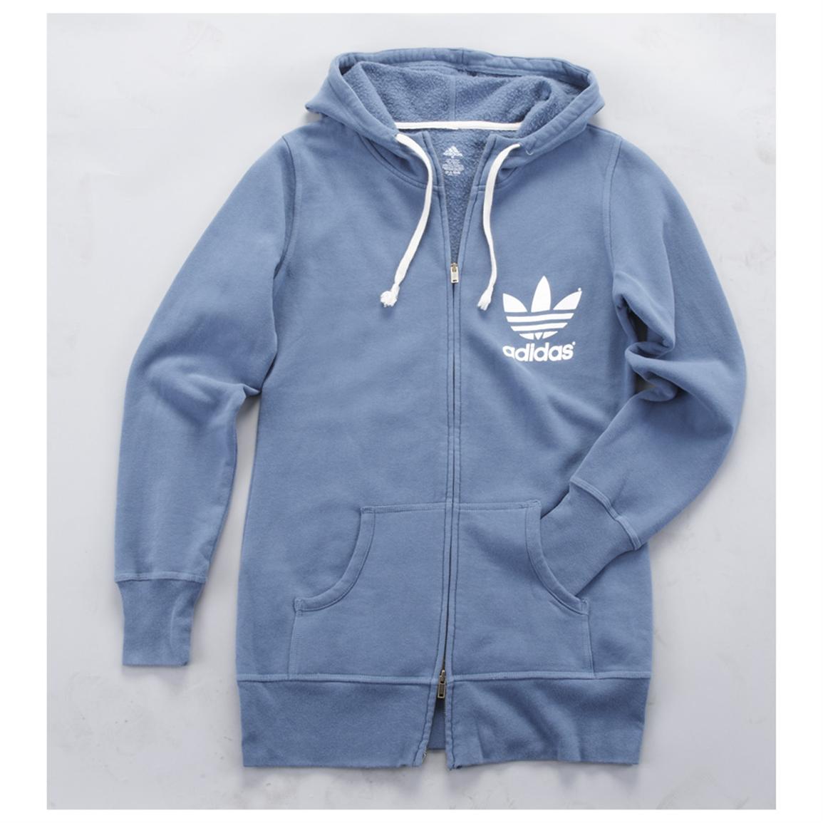 Women's Adidas® Full-zip Hooded Sweatshirt - 303915, Sweatshirts