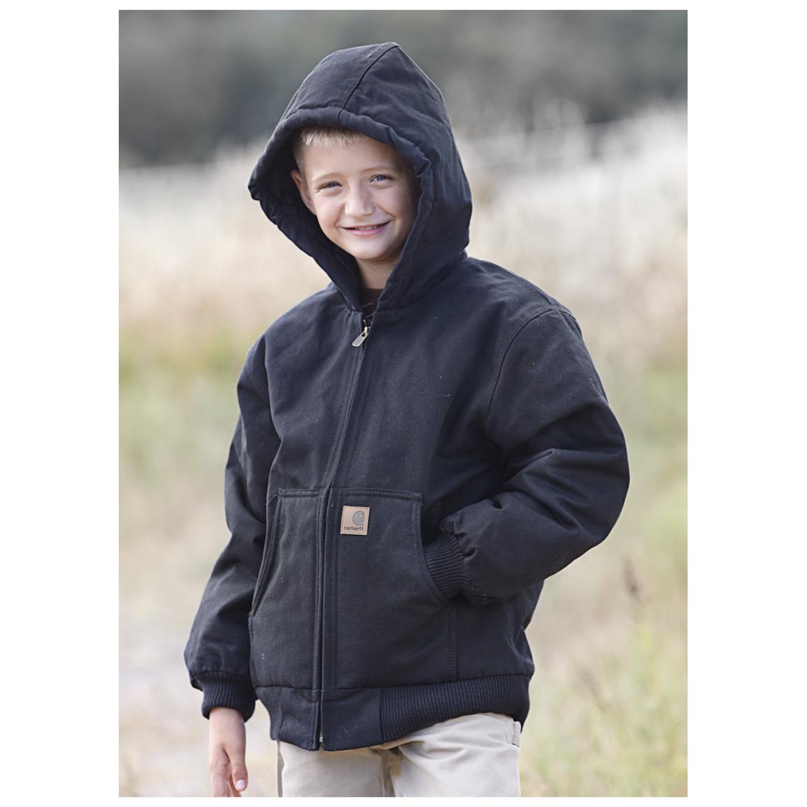 Boys Carhartt® Hooded Active Jacket - 310965, Jackets & Coats at 
