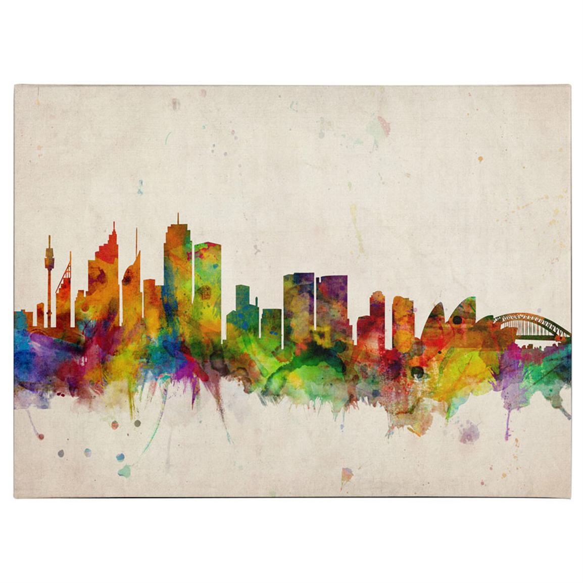 Michael Tompsett Sydney Skyline Canvas Art 311015 Wall Art At