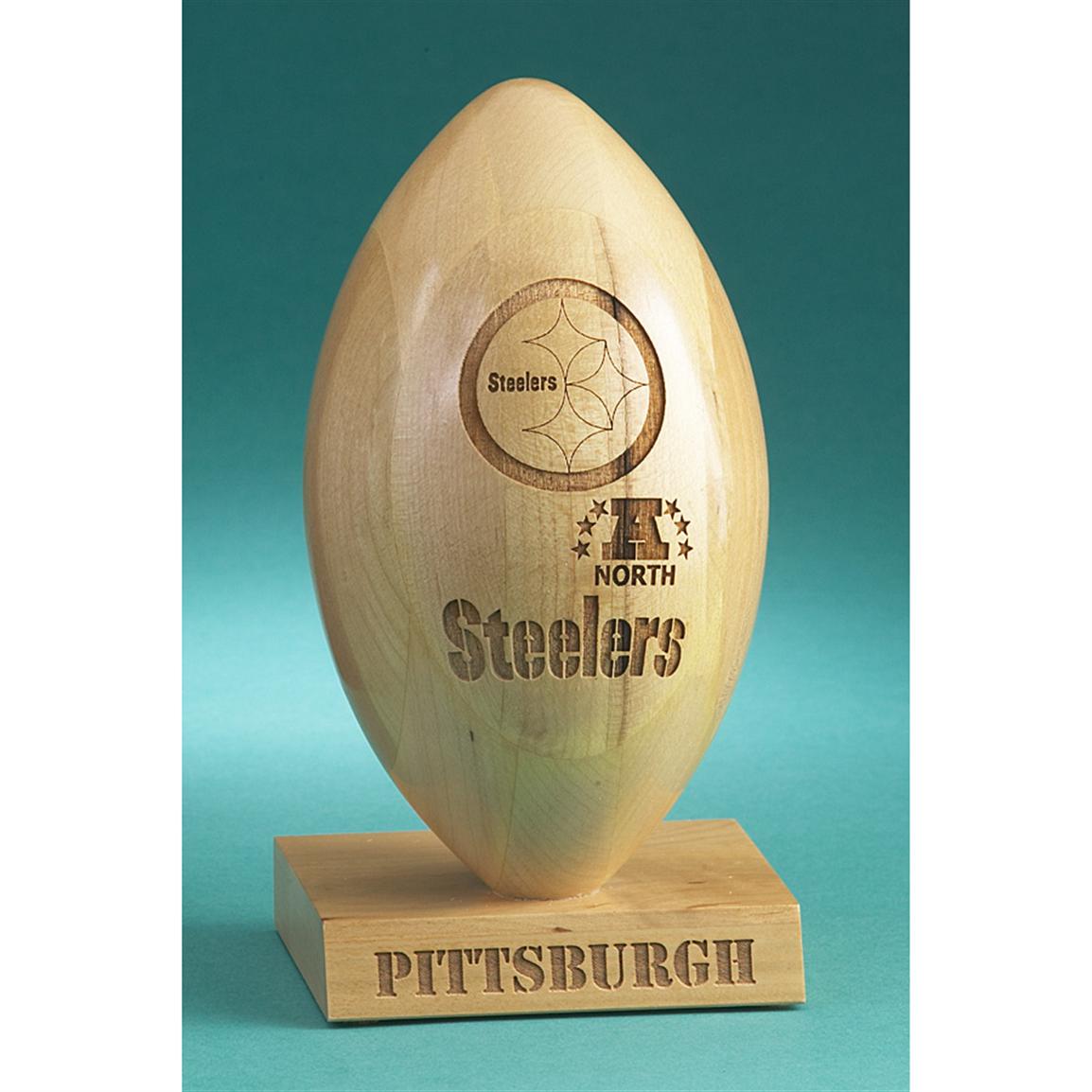 GridWorks® NFL Wood Football 32035, Sports Fan Gifts at Sportsman's Guide