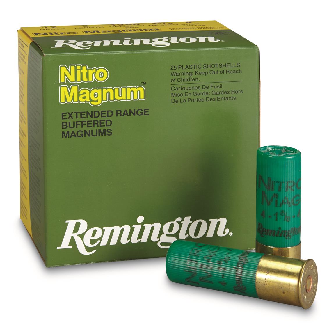 Remington, 12 Gauge, 3" 1 5/8 oz., Nitro Mag, 25 Rounds