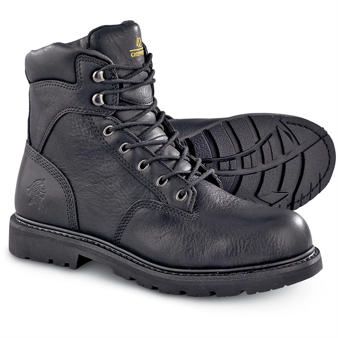 work boots men black