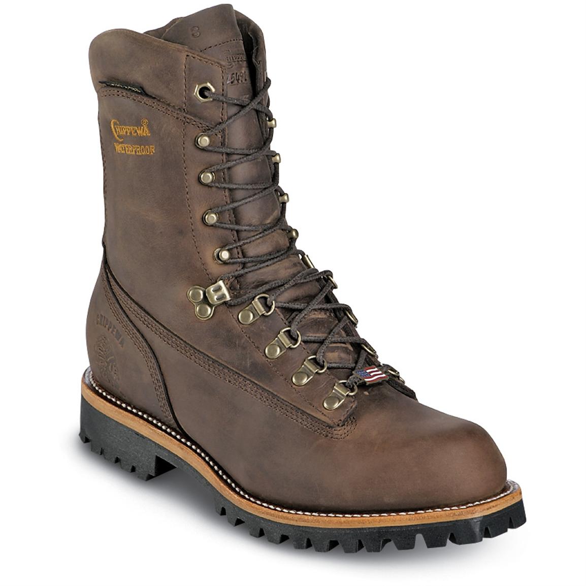 Chippewa® Waterproof Shearling Lined Arctic 50® Boots, Brown - 34727 ...