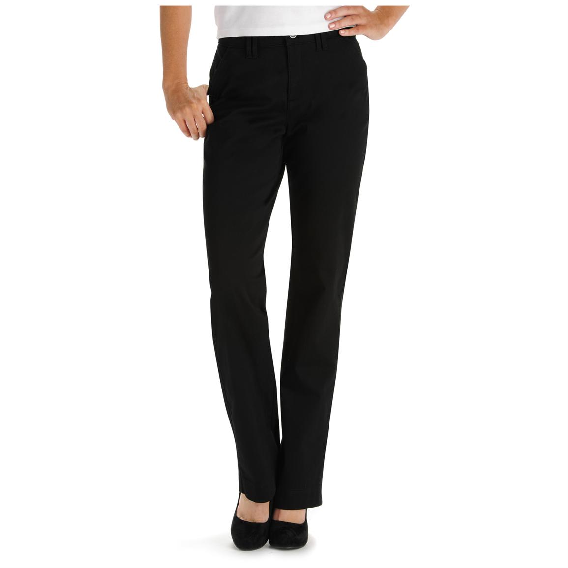 straight leg black dress pants