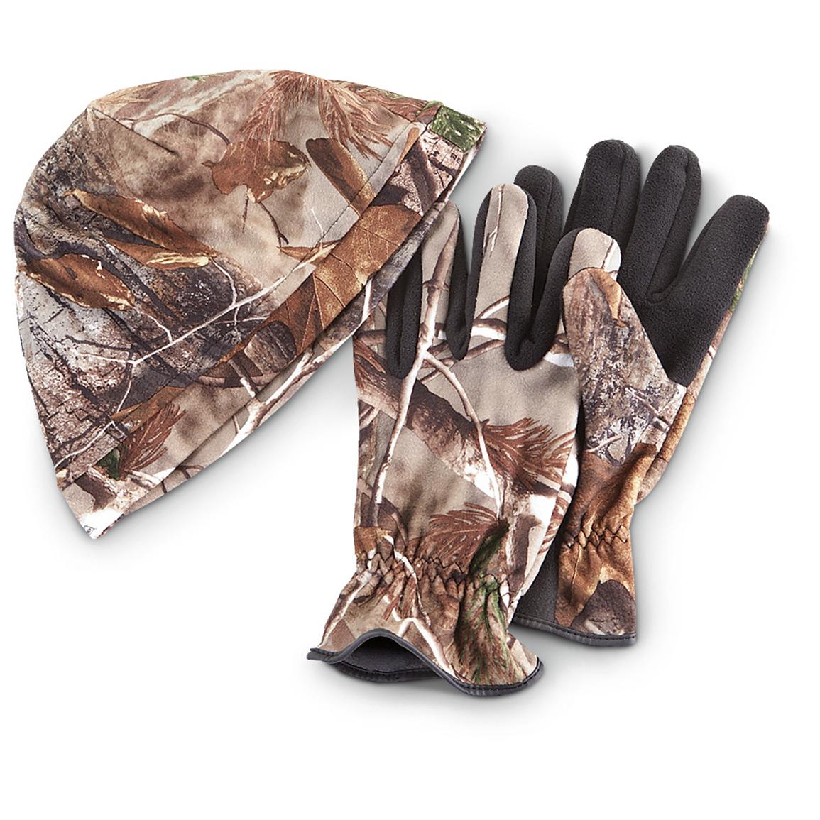 Ironclad® Fleece Gloves and Beanie Combo, Realtree® All-Purpose™ Camo ...