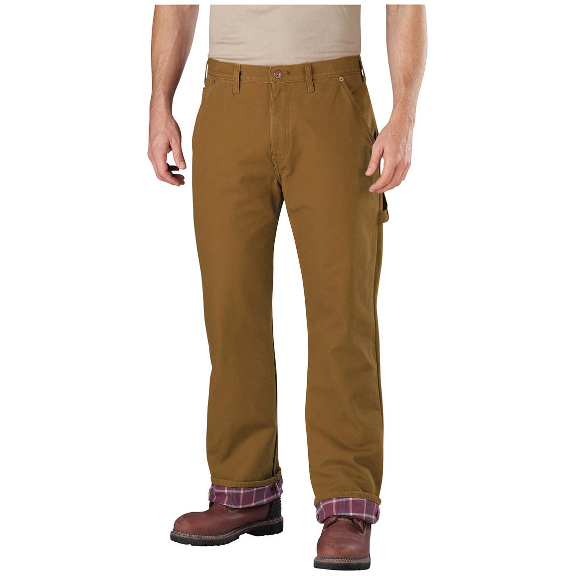 dickies fleece lined carpenter pants