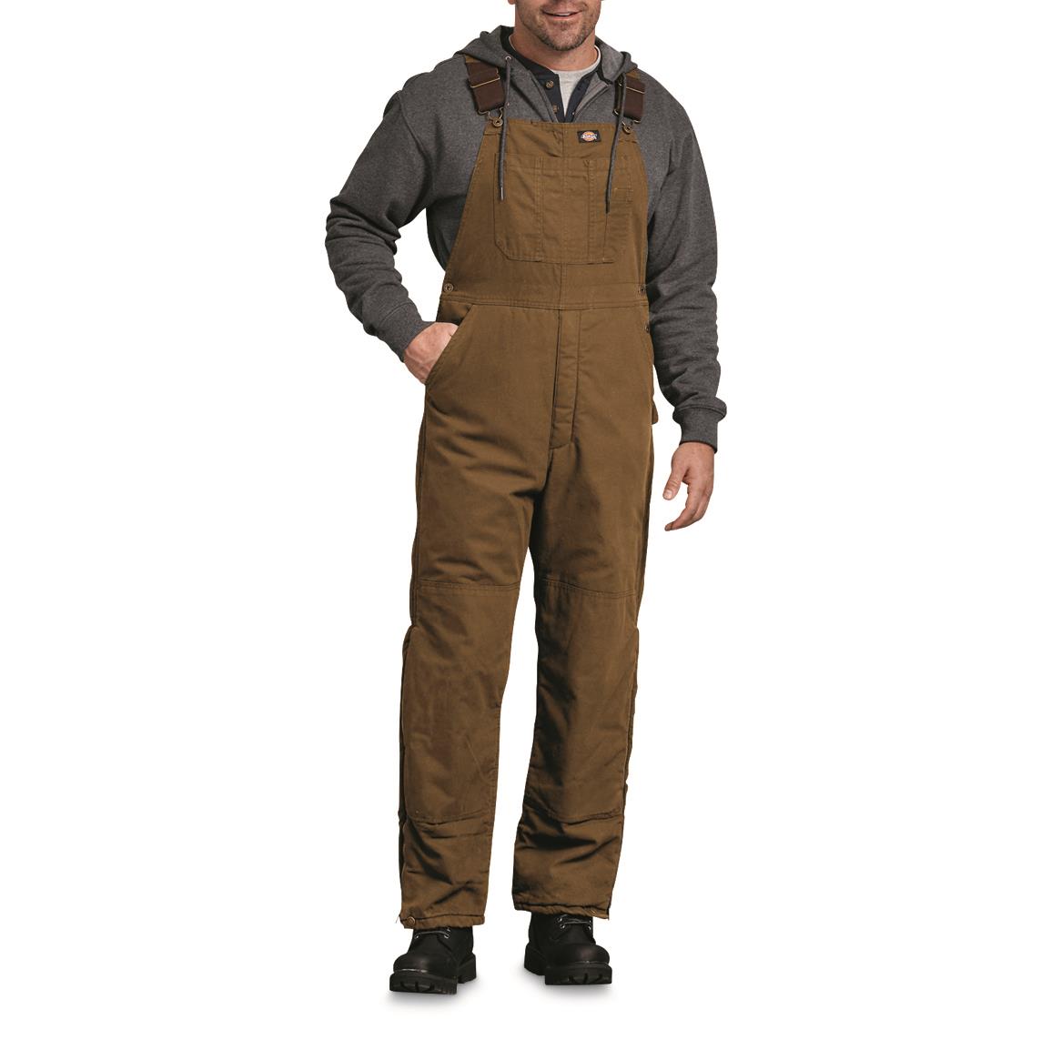 Dickies® Sanded Duck Insulated Work Bib-Alls - 421292, Insulated Pants ...