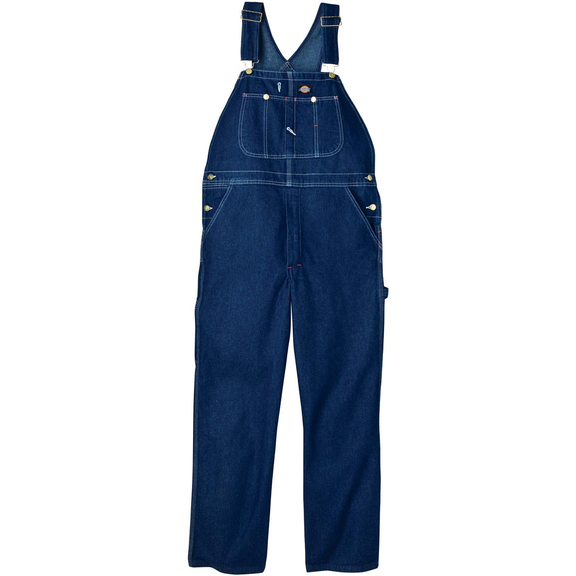 Dickies® Garment-washed Work Bib Overalls, Indigo Blue - 421304 ...