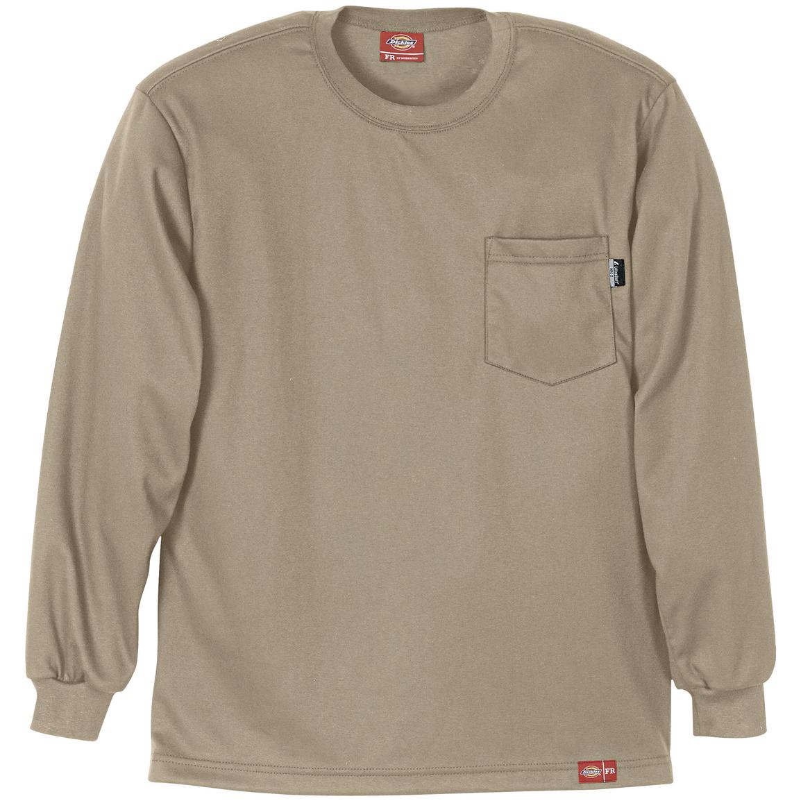 Dickies Flame-Resistant Long-Sleeve T-Shirt - 551045, T-Shirts