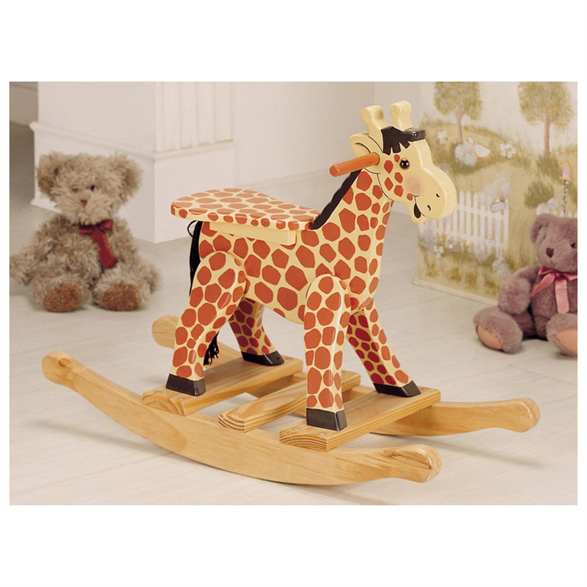 Teamson Design Safari Giraffe Children S Rocking Chair 422237