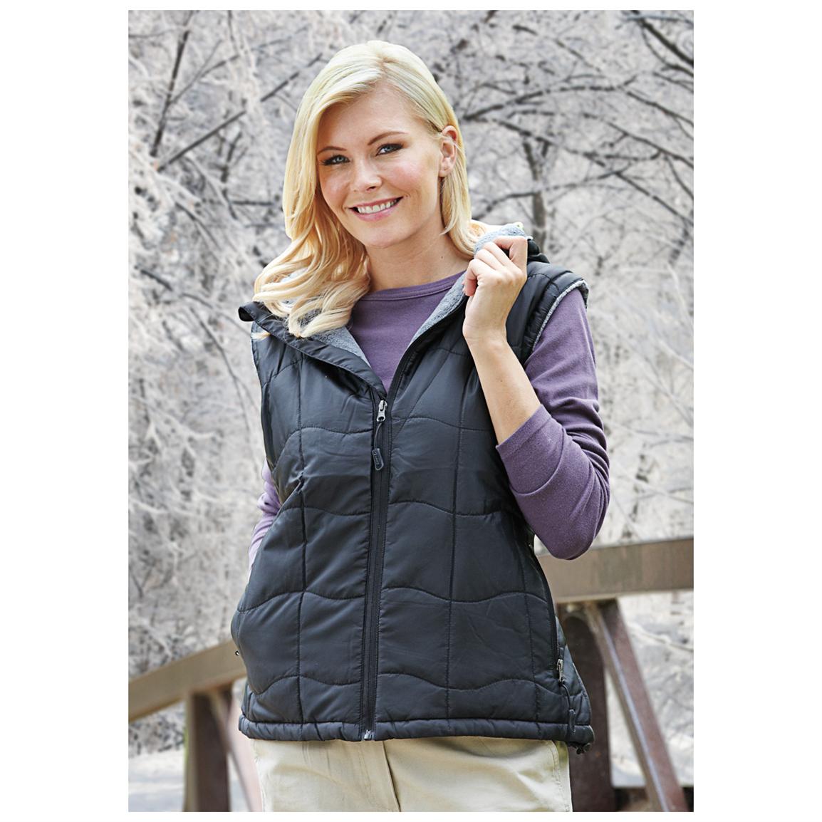 womens vest with hood