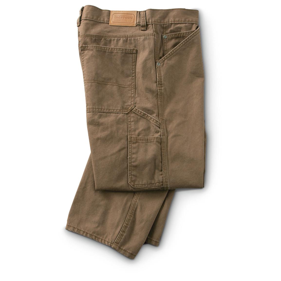 Irontown Men's Straight-Leg Canvas Carpenter Jeans, Slight Irregulars ...