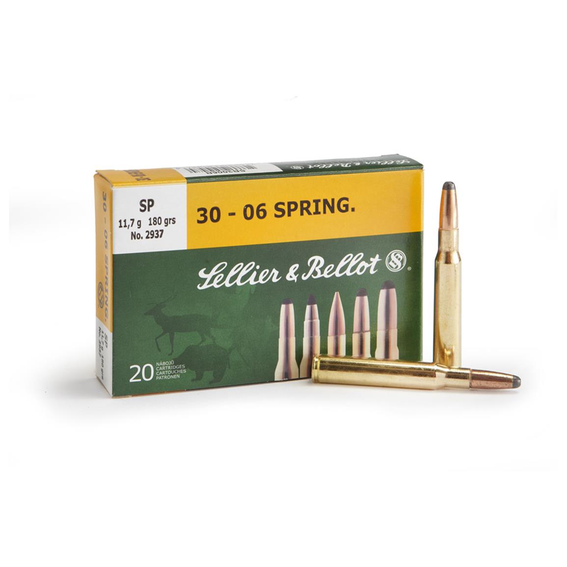 Sellier &amp; Bellot, .30-06 Springfield, SP, 180 Grain, 20 Rounds