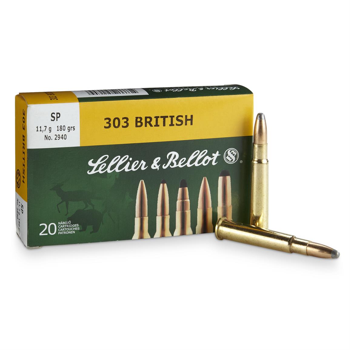 Sellier & Bellot, .303 British, SP, 180 Grain, 20 Rounds