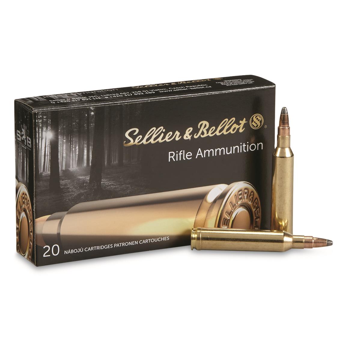 Sellier & Bellot, 7mm Remington Magnum, SPCE, 173 Grain, 20 Rounds