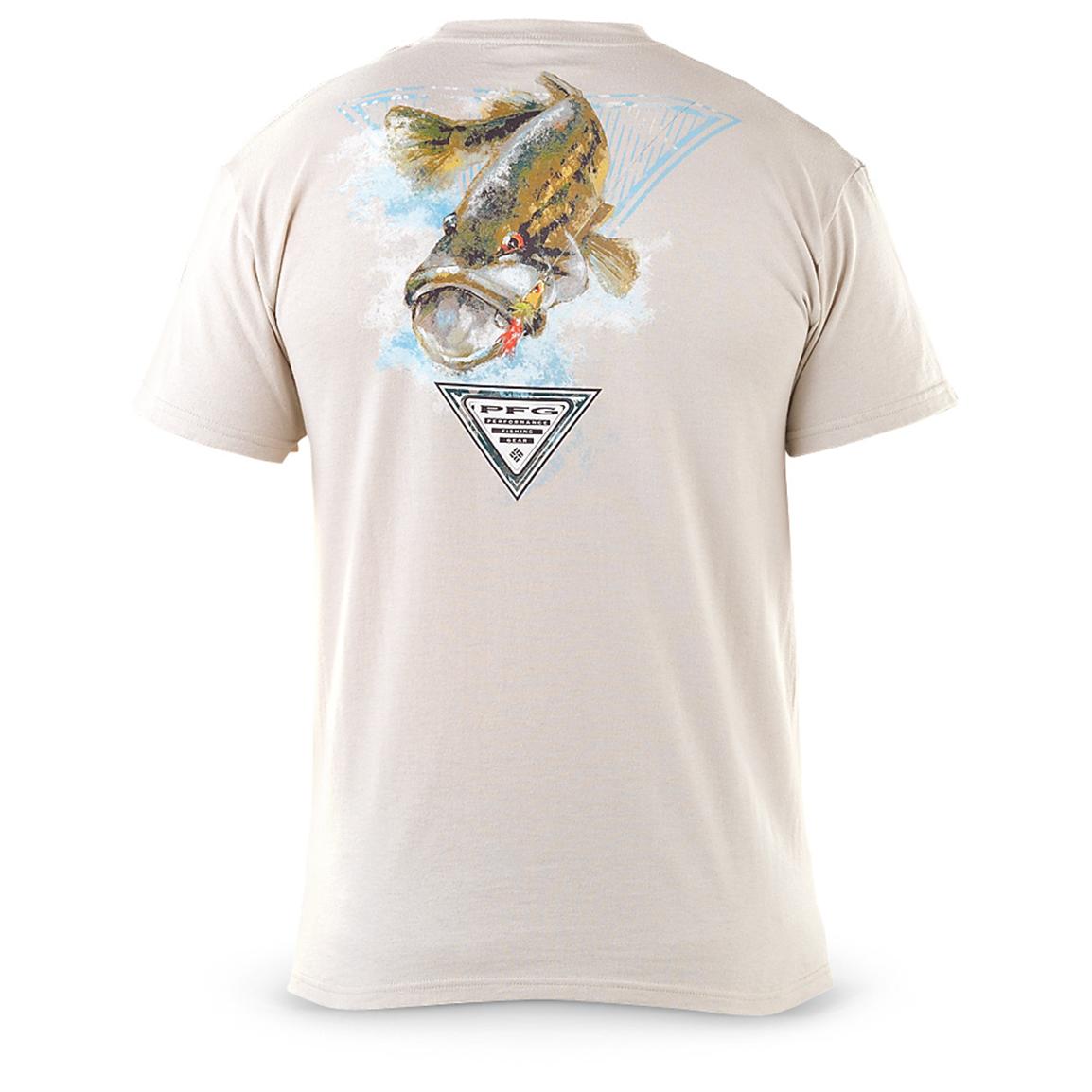 Men's Columbia PFG Classic Freshwater Short-sleeved T-shirt - 424577, T ...