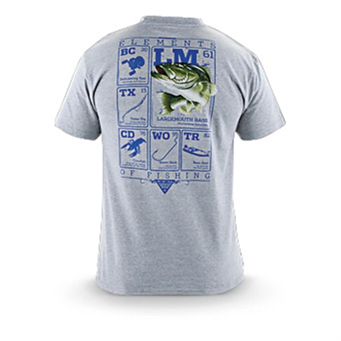 Columbia PFG Elements Bass Short-sleeved T-shirt - 424581, T-Shirts at ...