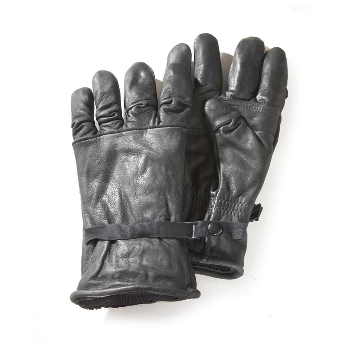 New U.s. Military Issue Black Leather Gloves - 425023, Military Gloves & Mittens At Sportsman'S ...