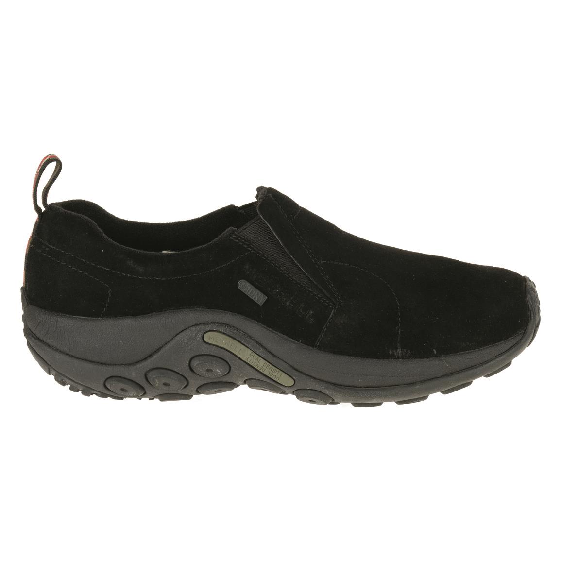 Black Leather Arch Support Shoes | Sportsman's Guide