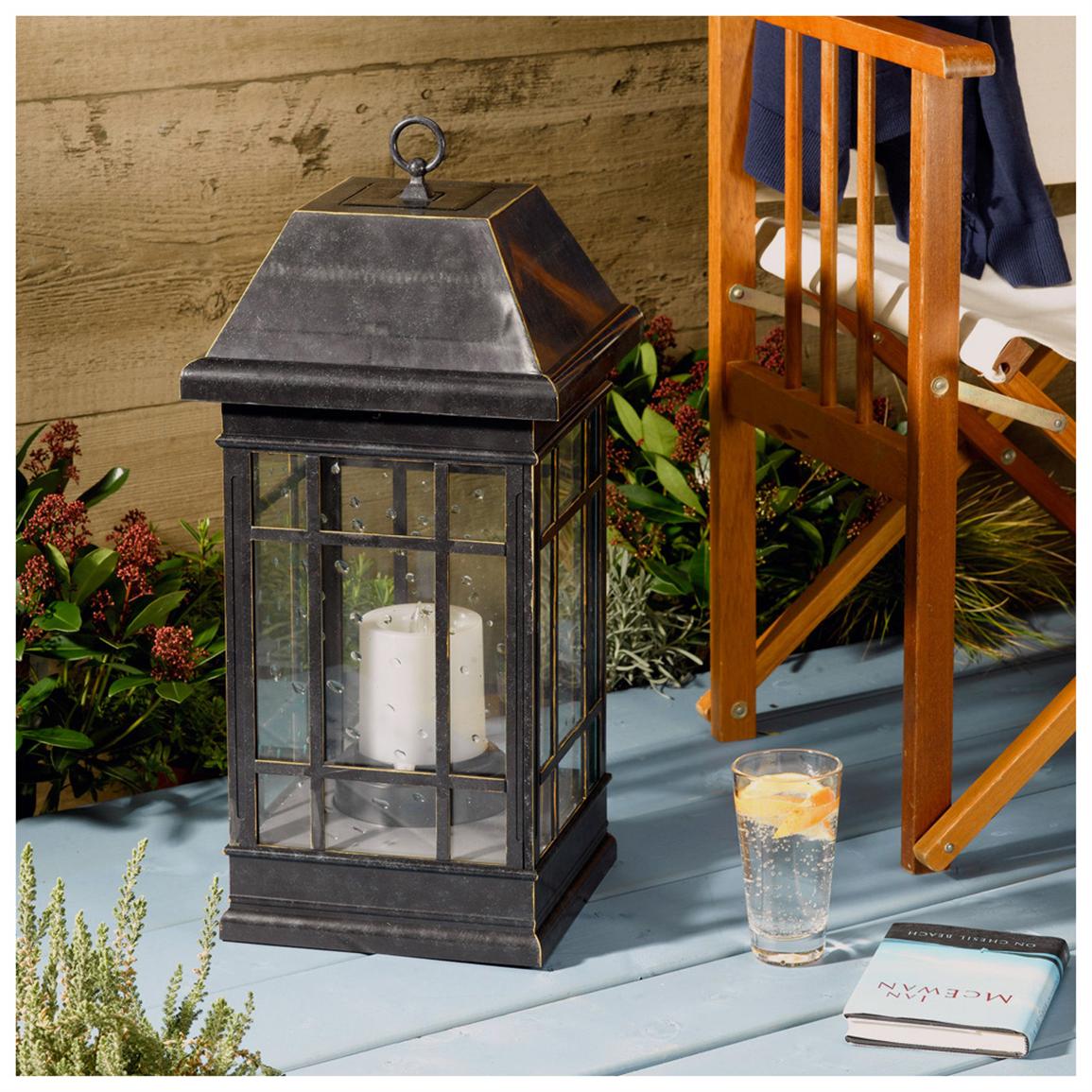 Smart Solar™ San Rafael Estate 24&quot; Solar Mission Lantern