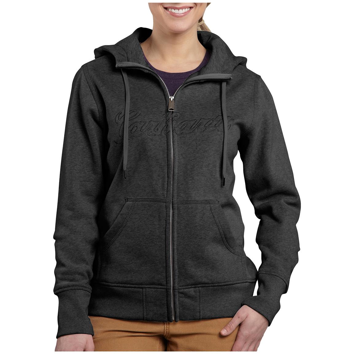 Women&#39;s Carhartt® Clarksburg Full-zip Hooded Sweatshirt - 427575, Sweatshirts & Hoodies at ...
