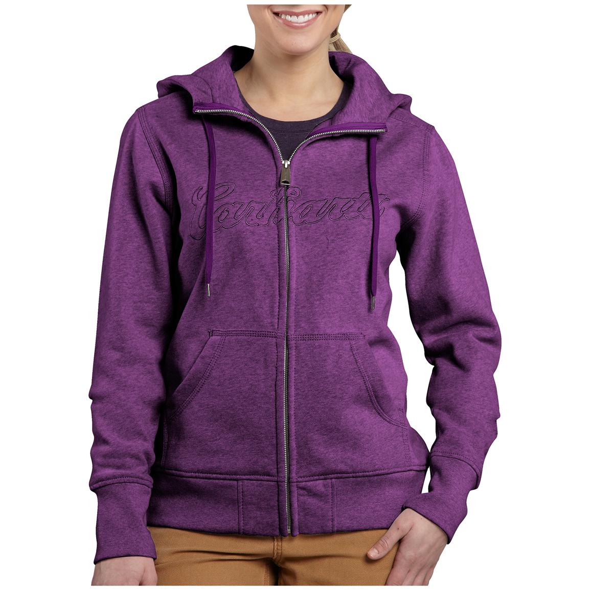 Women's Carhartt® Clarksburg Full-zip Hooded Sweatshirt - 427575 ...