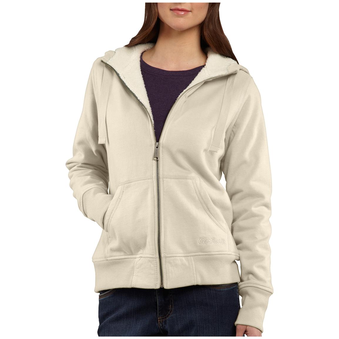 Women's Carhartt® Stockbridge Hooded Sweatshirt - 427580, Sweatshirts ...