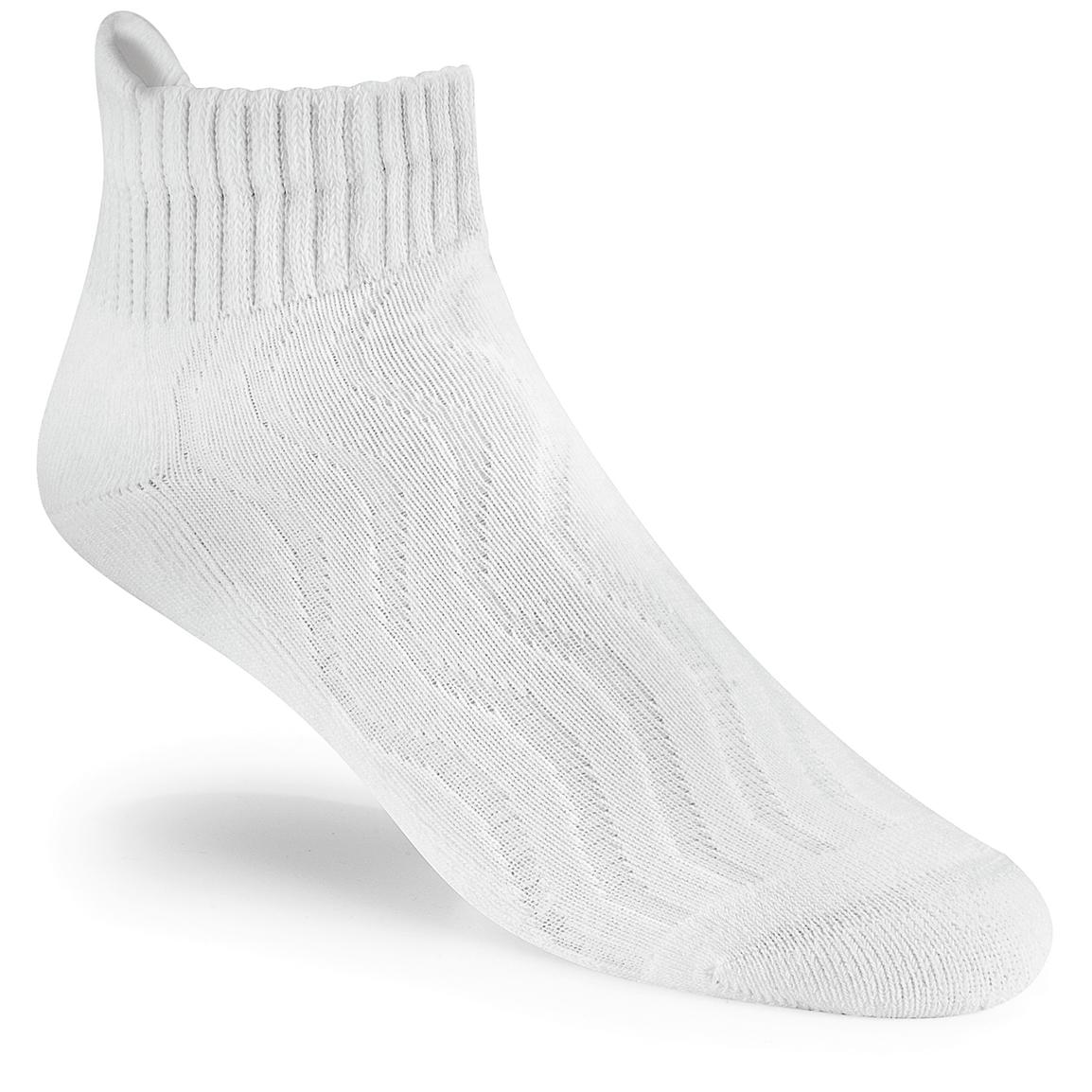 6-Prs. Propét® Comfort Pro Quarter Length Socks - 428211, Socks at ...