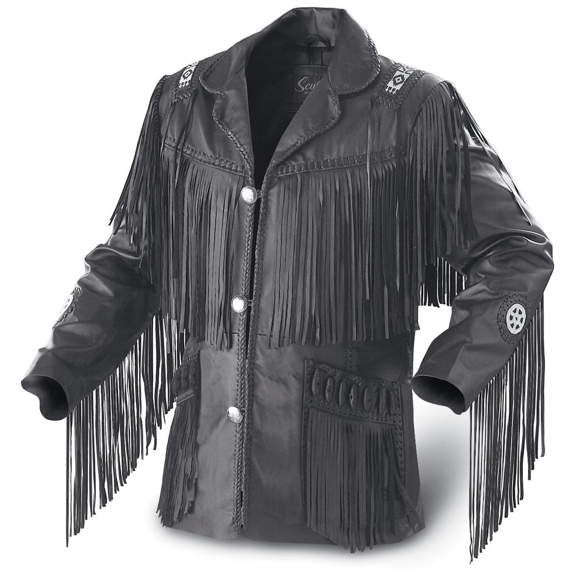 Scully® Hand - laced Fringe Jacket - 46256, Insulated Jackets & Coats ...