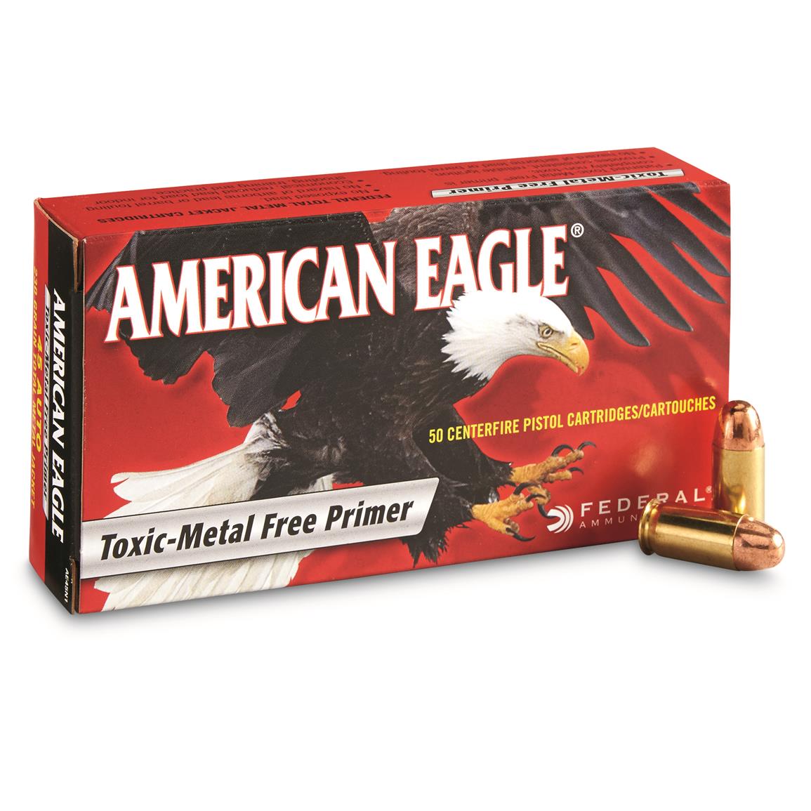 Federal American Eagle Pistol, .45 ACP, TMJ, 230 Grain, 50 Rounds